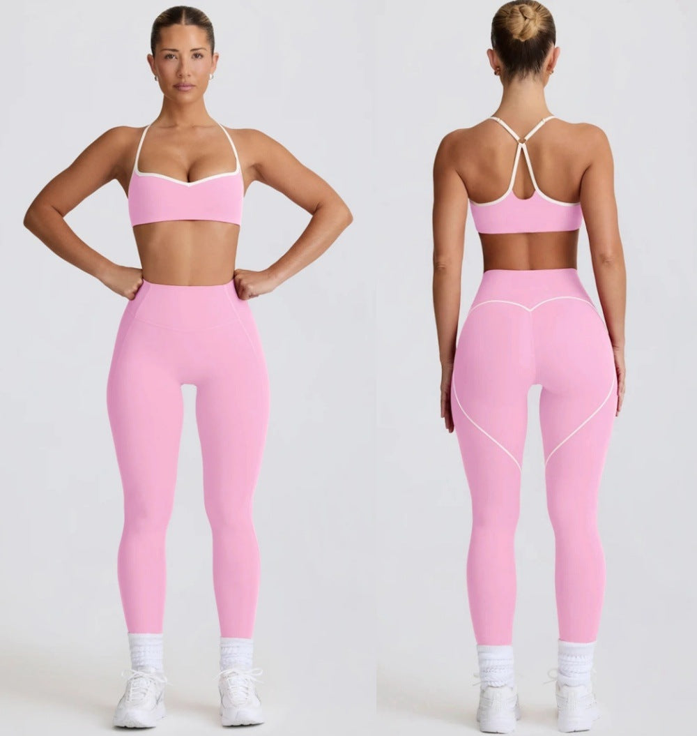 Women's Seamless Yoga Set with Supportive Fit