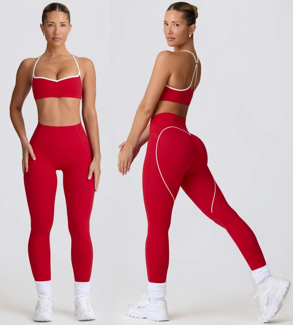 Women's Seamless Yoga Set with Supportive Fit