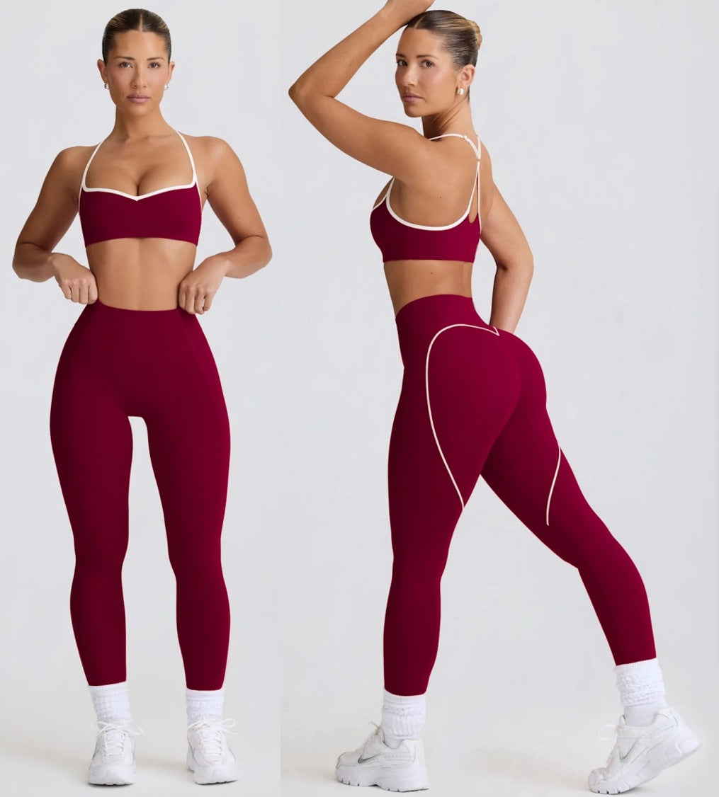 Women's Seamless Yoga Set with Supportive Fit